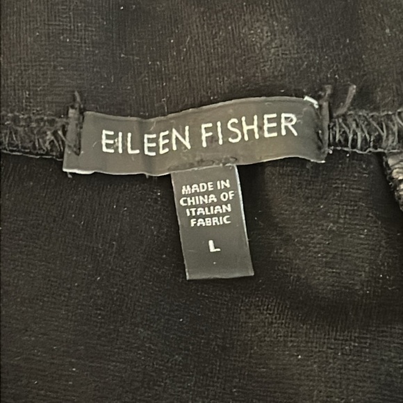 Eileen Fisher | Black pull on knit trousers/pants
Straight wide leg Women size L - Picture 5 of 7